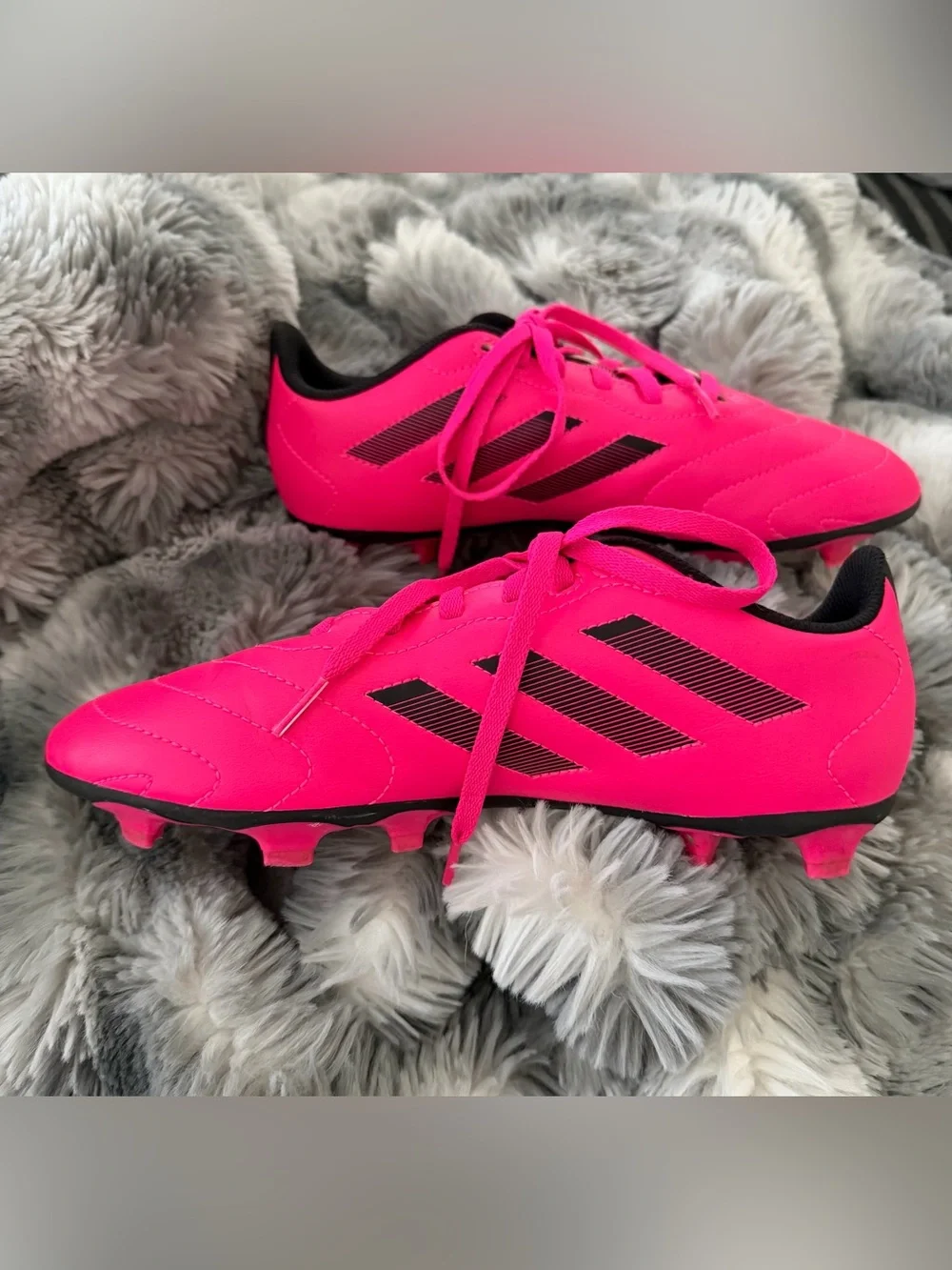 Adidas Goletto 8 FG J 'Team Shock Pink' Soccer Cleat / Youth Size 5.5 $15